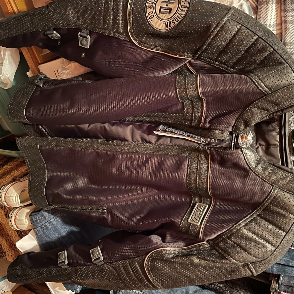 Leather/Mesh Genuine Harley Davidson Jacket